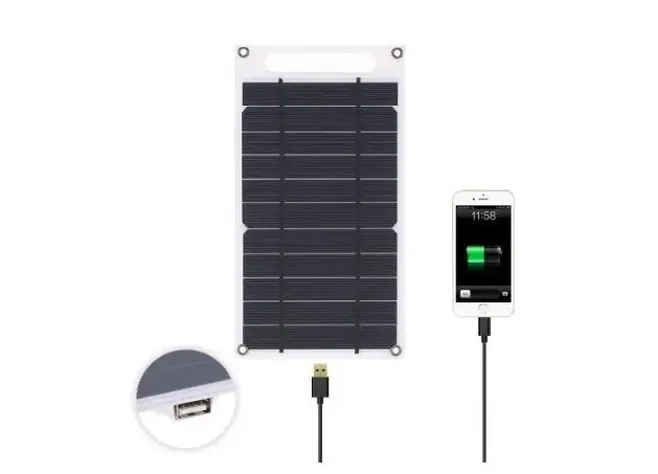 Одинарна сонячна панель SOLARE 8W/1xUSB вихід (L1658) Фото 2